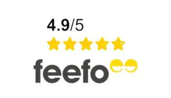 5/5 star rating at feefo