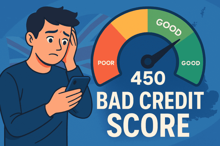 Visual representation of a bad credit score char