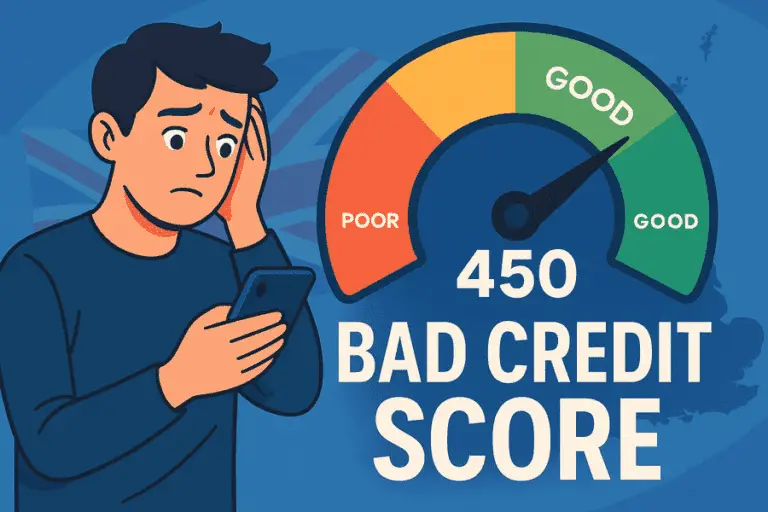 Visual representation of a bad credit score char