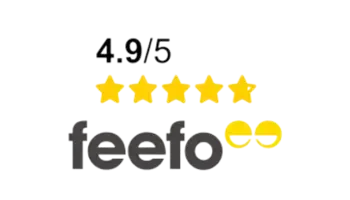 5/5 star rating at feefo